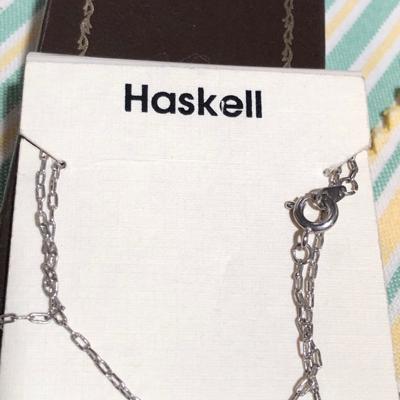 Miriam Haskell crystal initial letter H necklace - Picture 6 of 9